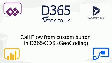 Run Power Automate from Custom button for D365/CDS (GeoCoding)