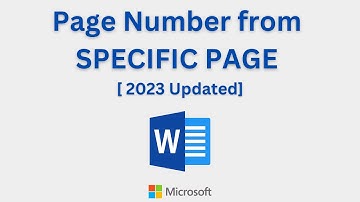 Page Numbers Starting at a Specific Page in Microsoft Word [ 2023 Updated ]