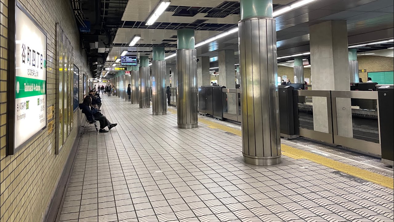 2024年3月23日(土)、大阪メトロ中央線谷町四丁目駅で中央線では2駅目の可動式ホーム柵稼働開始！駅構内やホーム柵開閉＆信号動作なども観察してみた！