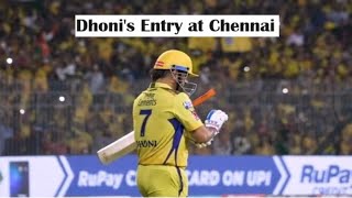 Dhoni's entry in Chennai | Chepauk Stadium | Crowd Reaction for Dhoni entry | CSK vs SRH | TATA IPL