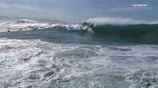 Lifeguard Luke Shepardson's winning wave from The Eddie - Giant Waimea Bay - January 22nd 2023 by Tucker Wooding 3,349 views 1 year ago 34 seconds