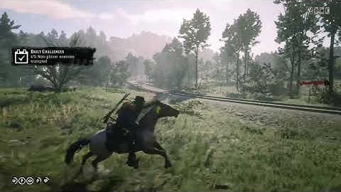RDR2 daily challenge: Non-Player enemies trampled