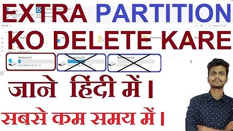 Hard Drive(C;) Partition Delete Kaise Kare Windows 7,8,10|| How to Delete C; drive & Merge partition