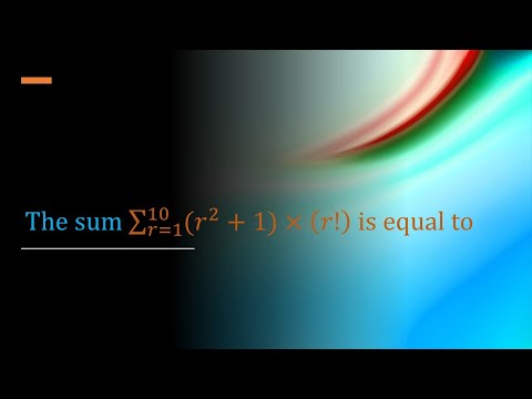 The sum ∑_(r=1)^10