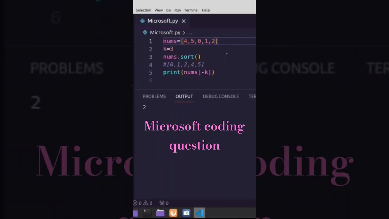 python-interview-telugu-microsoft-coding-question-find-kth-largest