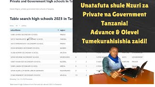Searching for the Best Private and Government high Schools In Tanzania 2023!