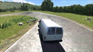 BeamNG Drive! Racing the Gavril H- Series 'van'