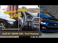 BMW 328i / Audi a4 / Ford Mustang - популярные крутые "пушки" из США.