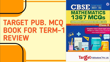 🟠 Best Book for Term-1 | Target Pub. Term-1 Book Review | CBSE-X | 2021-22 | Science & Maths | MCQ