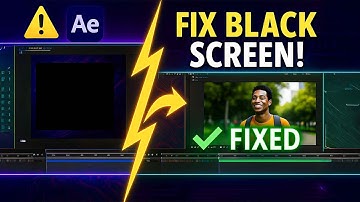 FIX After Effects Black Screen INSTANTLY Without Reinstalling!
