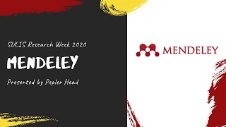 Mendeley workshop