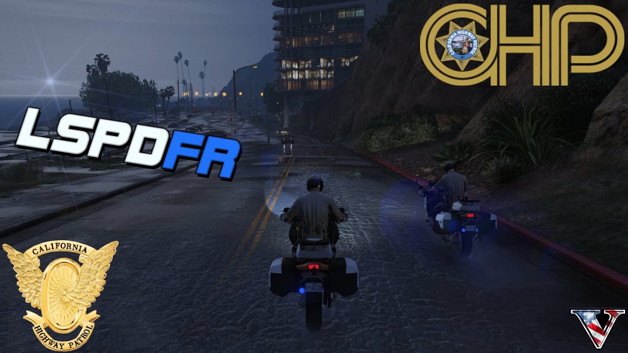 GTA 5 LSPDFR. Police weekdays at the Highway Patrol Motorcycles unit . 
