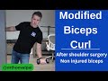 Biceps Curl After Shoulder Surgery