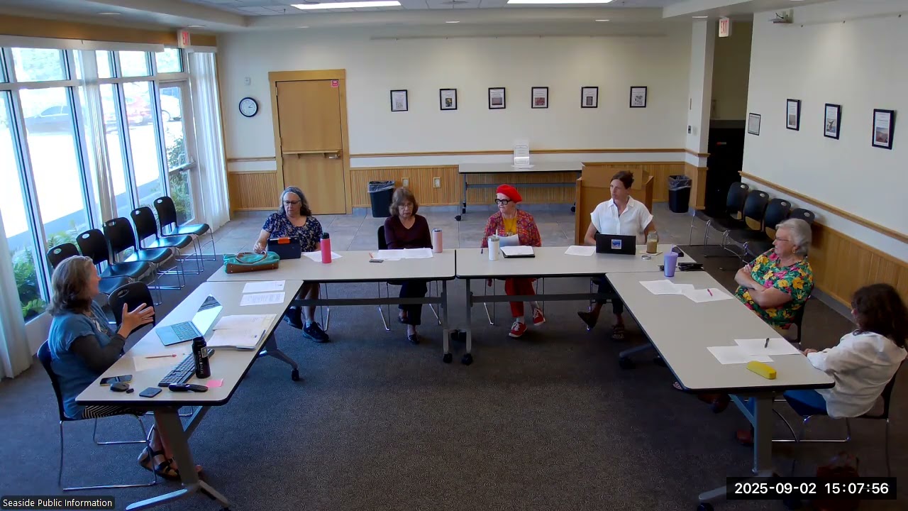 09/02/2025: Seaside Library Board Special Meeting + Regular Board Meeting