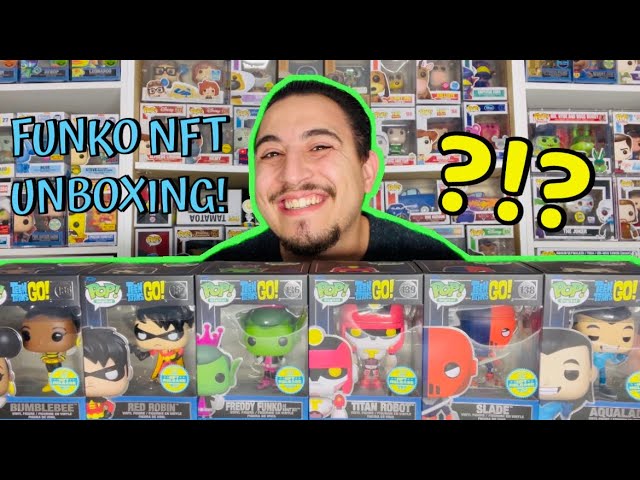 Unboxing Teen Titans Go Funko NFT Physical Redemption Pop Set