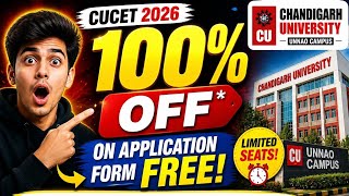 👉 CU Unnao 2026 🔥 100% OFF Application Form | CUCET Scholarship | 55% = B.Tech CSE Admission