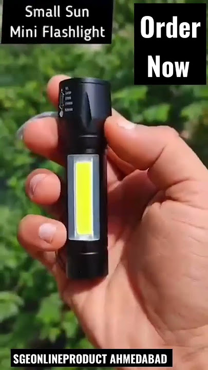 2 in 1 Led Flashlight Zoom Light Mini Size  Torch Aluminum Alloy- 3 Modes  *Metal* Rs 199/-#shots