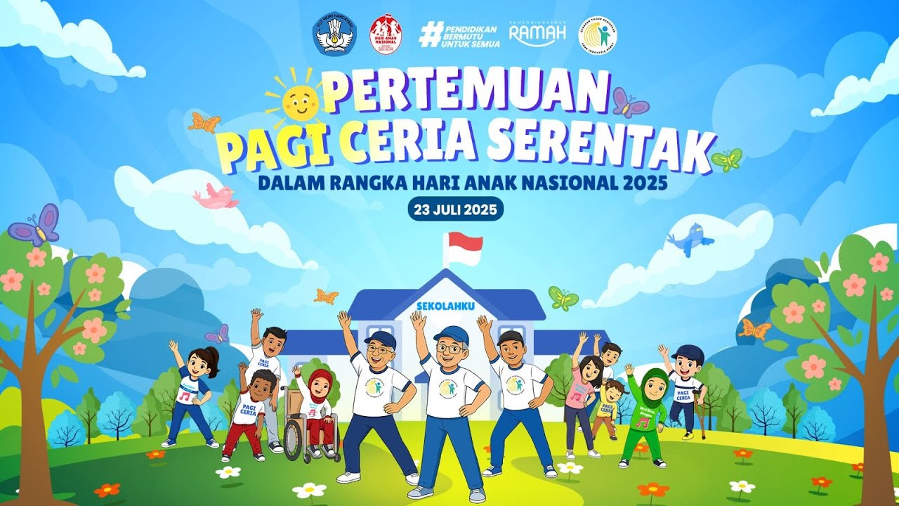 (360/VR) Pertemuan Pagi Ceria Serentak | Hari Anak Nasional 2025