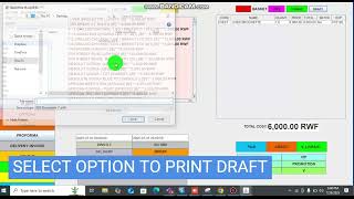 Famous TO PRINT DRAFT IN ISHYIGA ERP Profile