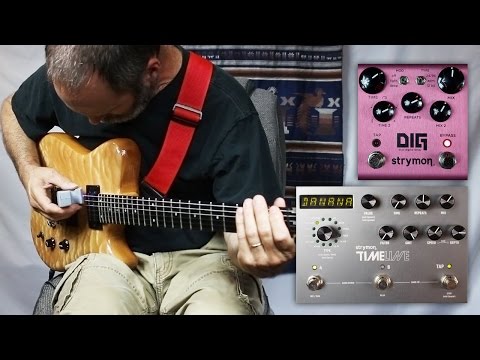 EBow (E-Bow) Ambient Guitar with the Strymon DIG Dual Digital Delay and Strymon Timeline