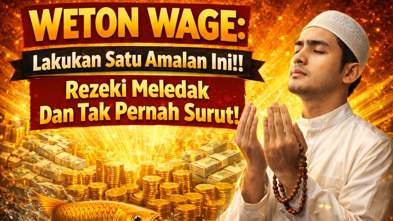 WETON WAGE: Lakukan Satu Amalan Ini!! Rezeki Meledak Dan Tak Pernah Surut !