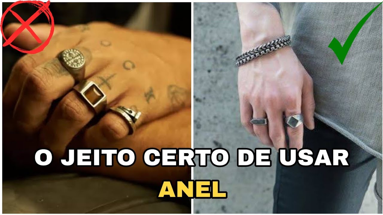 COMO USAR ANEL MASCULINO - YouTube