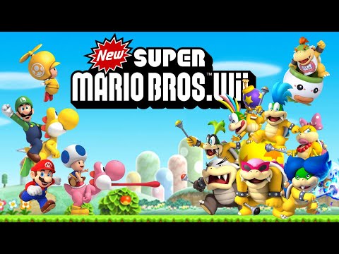 New Super Mario Bros. Wii (2009) - 4 Players 100% All Star Coins, No Death, 99 Lives! [TAS]