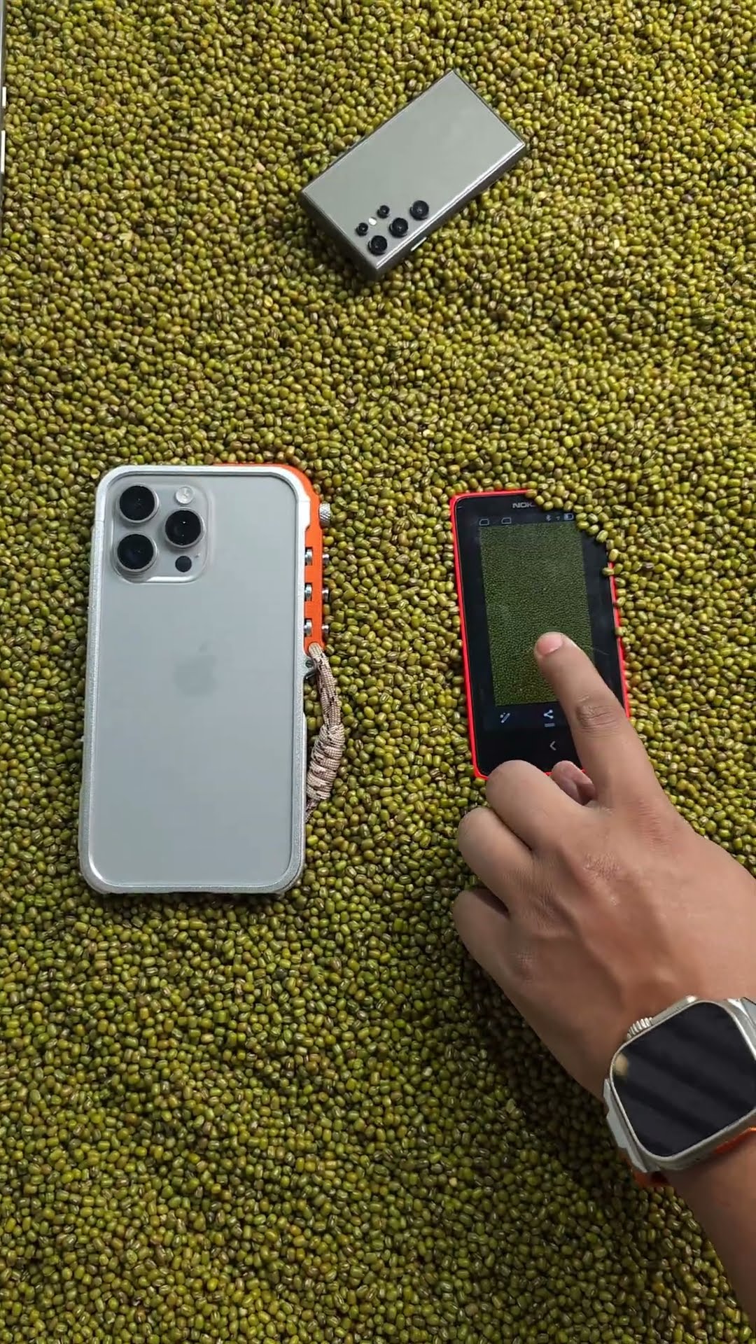 Iphone 15pro pro max Nokia X mobile display quality testing ???? samsung S25ultra comming  #shorts