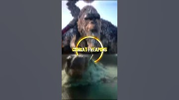 Kong (with axe and beast glove) vs Godzilla 1954