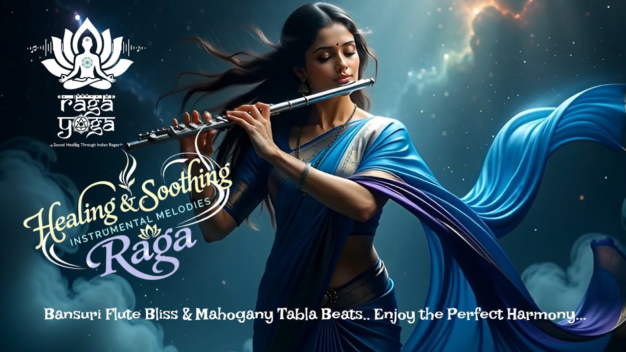 Healing & Soothing Indian Raga 🎶 Flute (Bansuri) & Tabla Instrumental | Raga Yoga Meditation Music