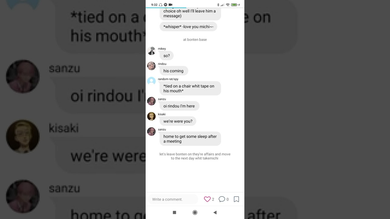 Tokyo revengers santake (sanzu X takemichi)oneshot