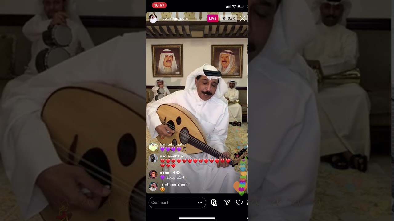 جديد إنستقرام لايف عبدالله الرويشد دنيا الوله عود