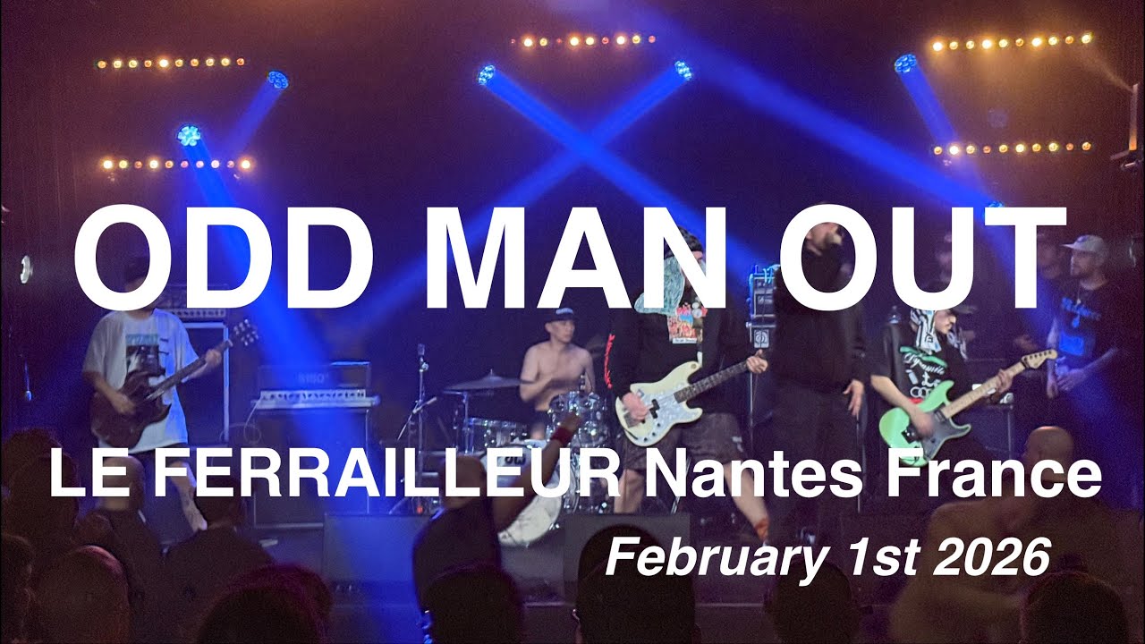 ODD MAN OUT – Full Live Concert 4K @ Le Ferrailleur (Nantes, France) – February 1st, 2026