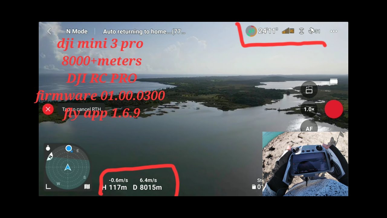 Dji mini 3 pro 8km+ with dji rc pro latest firmware #djimini3pro #dji # ...