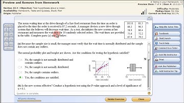 Hypothesis Testing Population Mean - StatCrunch