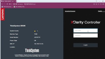 1 - How connect to Lenovo SR590 server remotely via the management port of the server