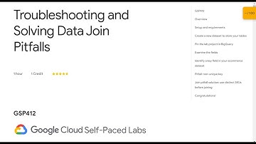 Troubleshooting and Solving Data Join Pitfalls Qwik labs