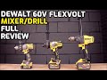 Dewalt 60V Flexvolt Mixer/Drill FULL REVIEW - UNBOX AND TEST