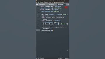 Color Picker Palette | HTML CSS JavaScript