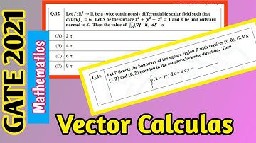 GATE 2021 (MA) | Vector Calculus | Gauss - Divergnce & Green