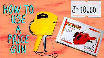 How to Use a Price Gun/Labeler (Hongsheng MX-5500)