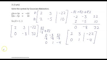11.6 Gaussian Elimination