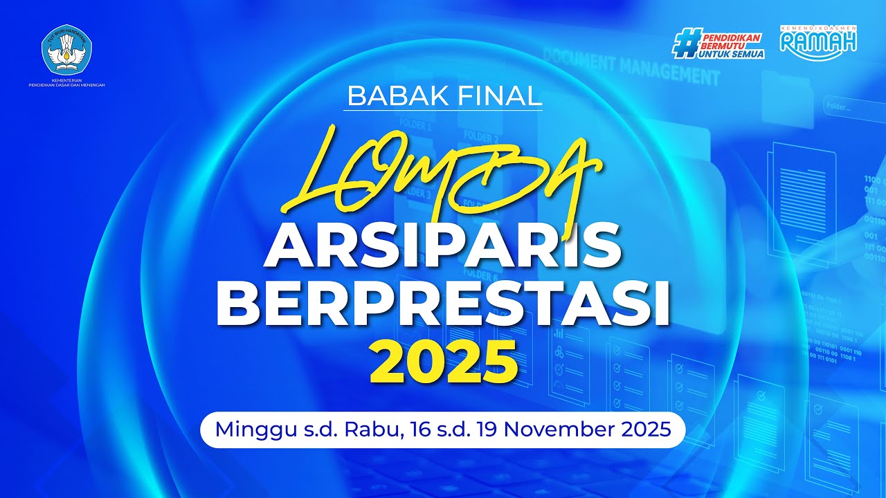 Pengumuman Pemenang Lomba Arsiparis Berprestasi Kemendikdasmen Tahun 2025