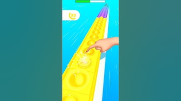 Oddly Satisfying! Pop It Finger Run ASMR Game #Shorts #PopIt #Fidget #ASMR #MobileGames