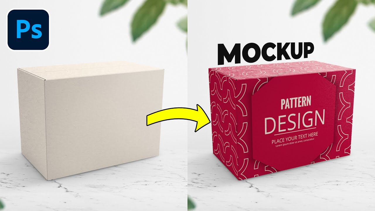 Create Box Mockup Photoshop Tutorial - YouTube