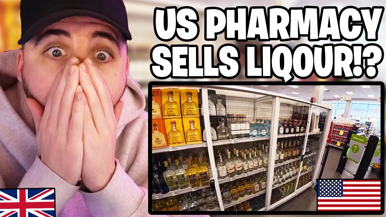 Британец отреагировал на то, что британец впервые побывал в американской аптеке!