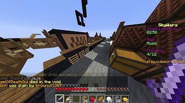 Hacker flying in SkyWars Music CubeCraft