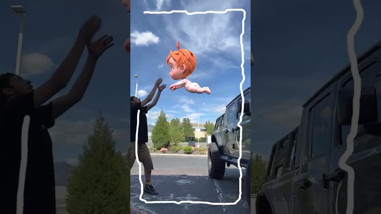 BABY ADLEY DAREDEViL Jumping Off A MONSTER TRUCK Cartoon Baby Transformation Tricks With Dad