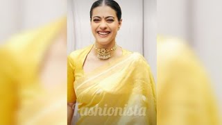 Kajal Devgan Pictures In Saree Beautiful Look Of Kajol