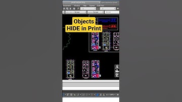 Objects HIDE in Print | Shorts #cadcareer #autocad